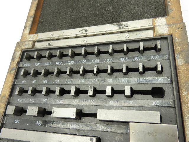 SPI 7301 Grade AS-1 Rectangle Steel Gage 36 Block Set .050-4.00"  -Missing .300"