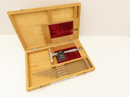 Fowler 54-922-006 Digitrix Digital Depth Gage Micrometer 0-6" Range 4" Base