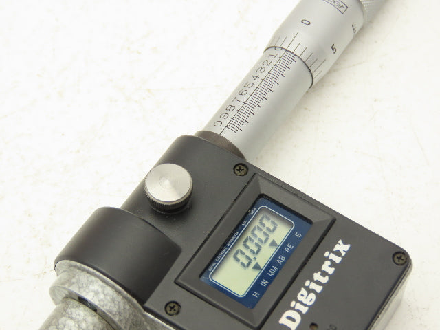Fowler 54-922-006 Digitrix Digital Depth Gage Micrometer 0-6" Range 4" Base