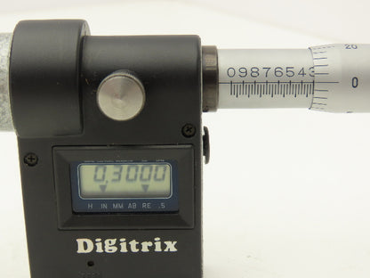 Fowler 54-922-006 Digitrix Digital Depth Gage Micrometer 0-6" Range 4" Base
