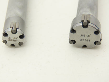 Mitutoyo 368-922 Holtest 3pt Micrometer Bore Gage .5-.65" .65-.8"  Set of 2