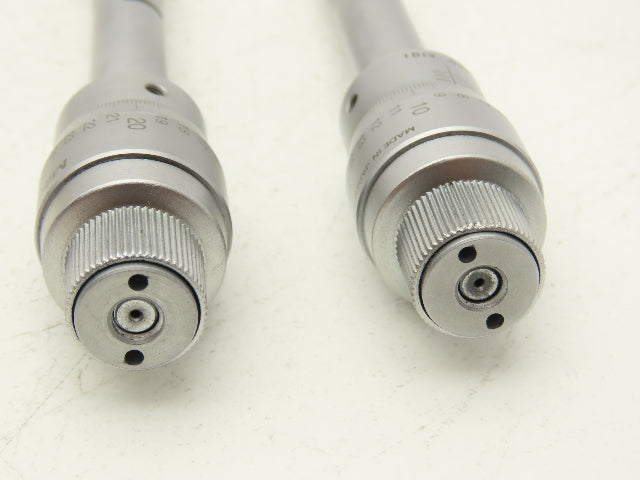 Mitutoyo 368-922 Holtest 3pt Micrometer Bore Gage .5-.65" .65-.8"  Set of 2