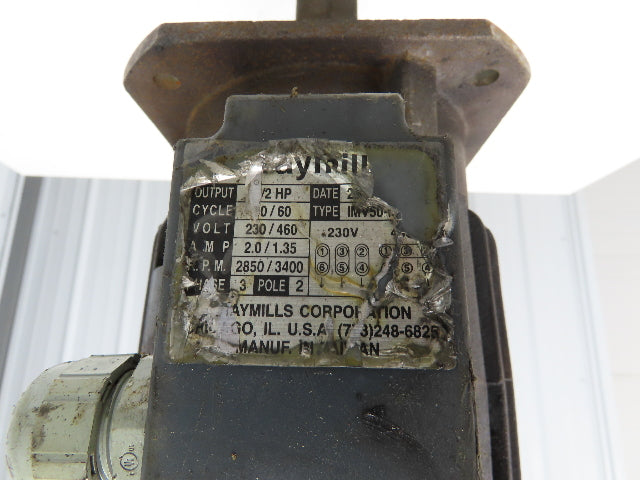 Graymills IMV50-F Immersion Coolant Pump 3/4"npt 35gpm 1/2Hp 230/460V Cast Iron