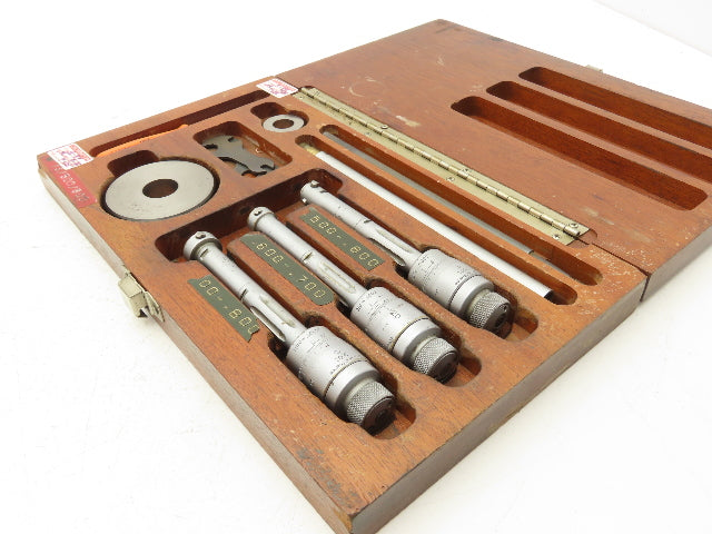 Tesa Brown & Sharpe Intrimik Holemic 3pt Micrometer Bore Gage .5"-.8"  Set of 3