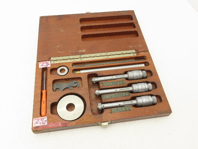Tesa Brown & Sharpe Intrimik Holemic 3pt Micrometer Bore Gage .5"-.8"  Set of 3