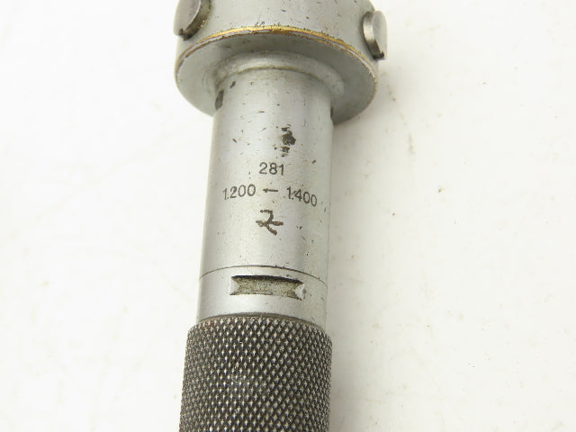 Brown & Sharpe 281 Intrimik Holemic 3pt Micrometer Bore Gage .8"-1.6"  Set of 4