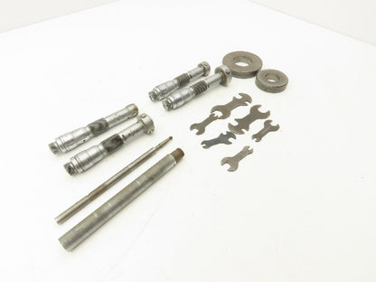 Brown & Sharpe 281 Intrimik Holemic 3pt Micrometer Bore Gage .8"-1.6"  Set of 4