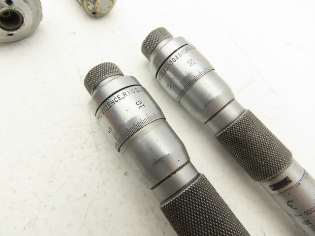 Brown & Sharpe 281 Intrimik Holemic 3pt Micrometer Bore Gage .8"-1.6"  Set of 4