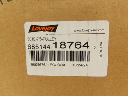 Lovejoy 301E-7/8-PULLEY Spring-Loaded Variable Speed Pulley WB Series 7/8" Bore
