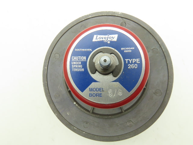Lovejoy 260 5/8 Spring-Loaded Variable Speed Pulley WB Series 5/8" Bore 6" OD