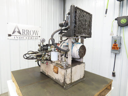 Continental HPVR-6B40 Hydraulic Power Unit 14 Gal 6GPM 4000 PSI 5Hp 230/460V