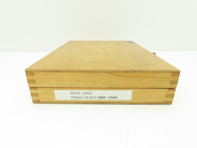Fowler Holemike 3pt Internal Micrometer Bore Gage Head Set 6-16mm .236-.630"