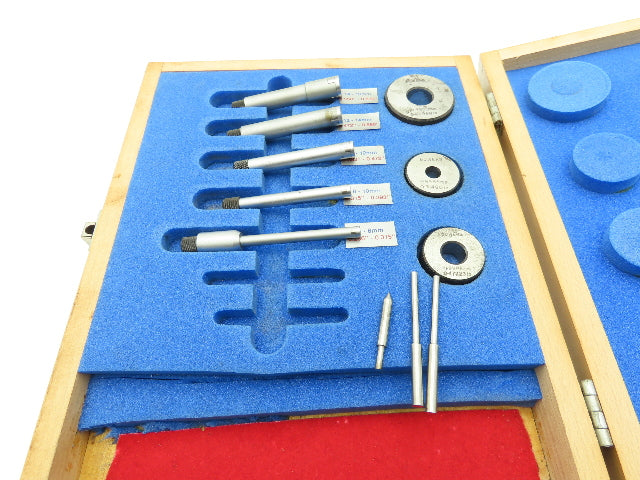 Fowler Holemike 3pt Internal Micrometer Bore Gage Head Set 6-16mm .236-.630"