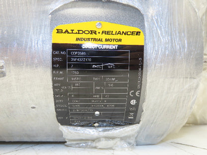 Baldor Reliance CDP3585 DC Motor 2Hp 1750rpm 180VDC 145TC TEFC 35P432Z170