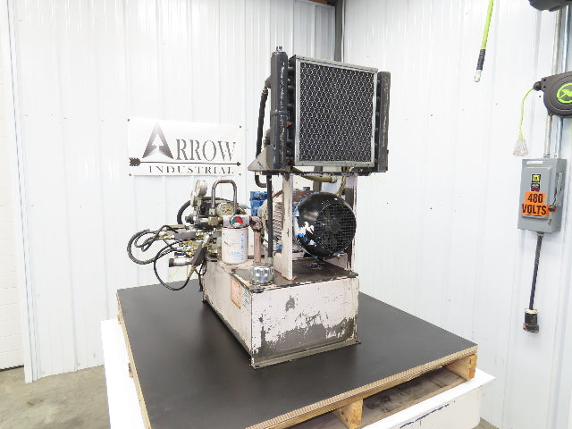 Continental HPVR-6B35 Hydraulic Power Unit 14 Gal 6GPM 3500 PSI 5Hp 230/460V