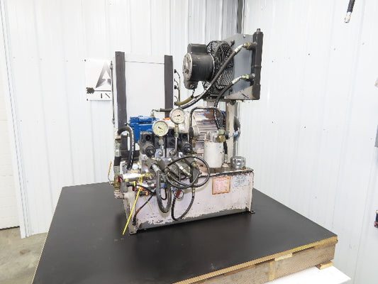 Continental HPVR-6B35 Hydraulic Power Unit 14 Gal 6GPM 3500 PSI 5Hp 230/460V