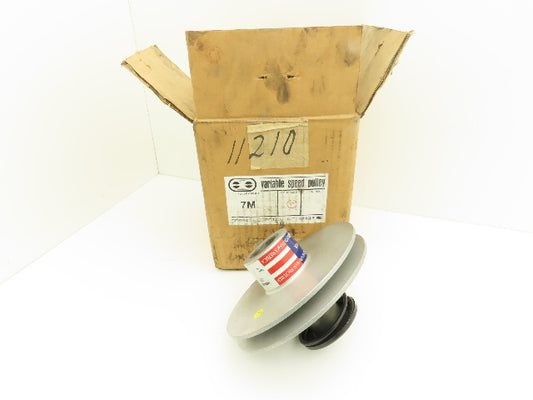 Speed Selector 7M Mechanically Controlled Variable Speed Pulley 1" Bore 7"OD