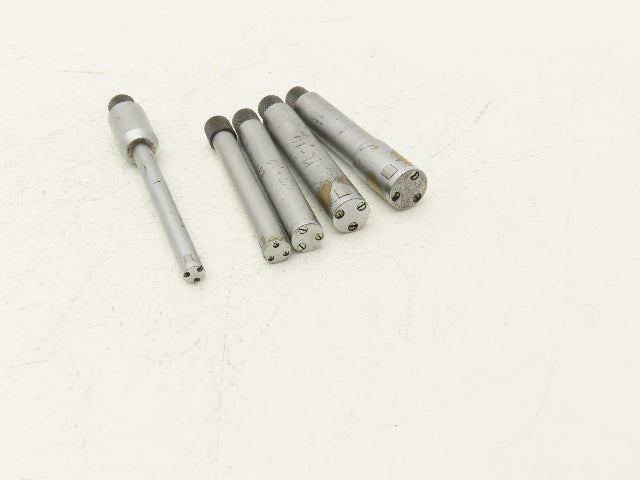 Fowler Holemike 3pt Micrometer Bore Gage Heads 6-16mm .236-.630"  Set of 5