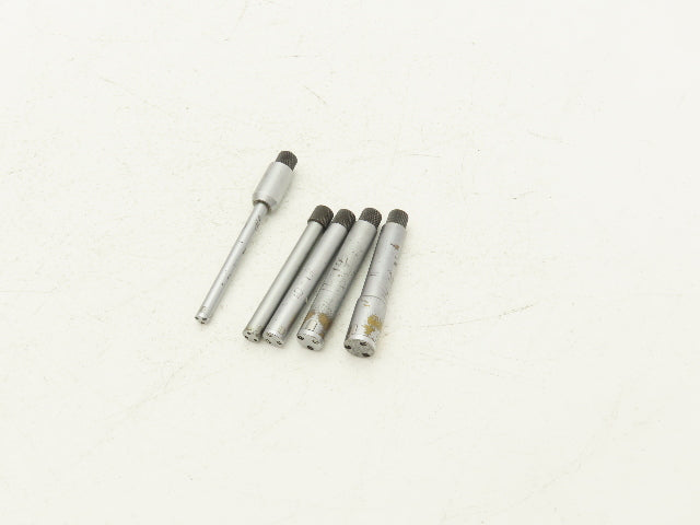 Fowler Holemike 3pt Micrometer Bore Gage Heads 6-16mm .236-.630"  Set of 5