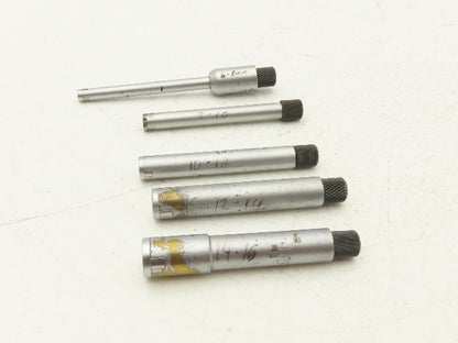 Fowler Holemike 3pt Micrometer Bore Gage Heads 6-16mm .236-.630"  Set of 5