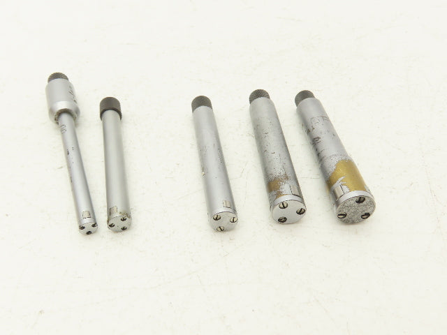 Fowler Holemike 3pt Micrometer Bore Gage Heads 6-16mm .236-.630"  Set of 5
