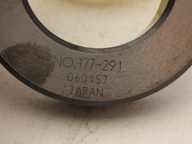 Mitutoyo 177-291  1.6" Dia Holtest Bore Gage Steel Setting Ring 1.59997" ID