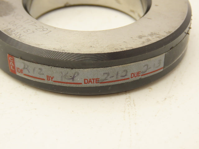 Mitutoyo 177-291  1.6" Dia Holtest Bore Gage Steel Setting Ring 1.59997" ID