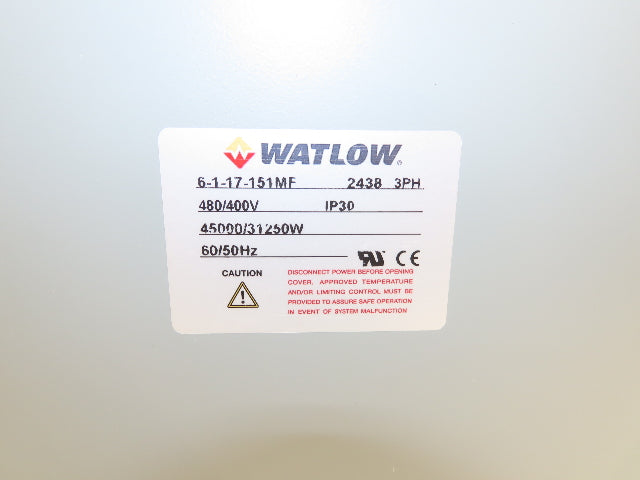 Watlow 6-1-17-151MF WATROD High Temperature Heater Flange Mount 400/480VAC 3Ph