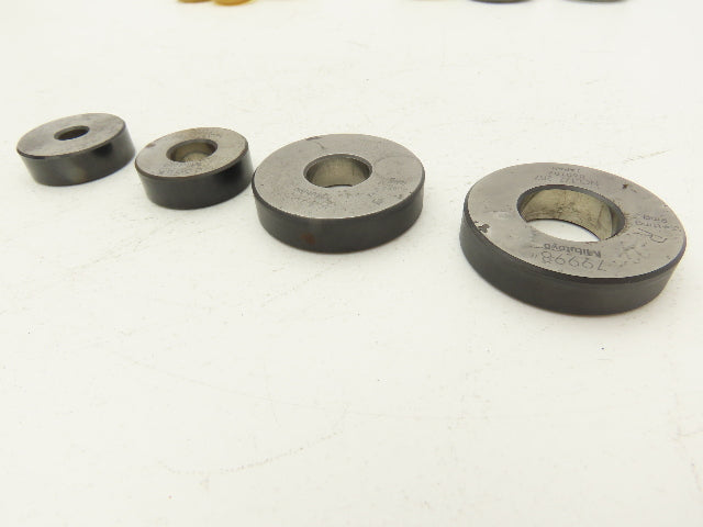 Mitutoyo 177 Holtest Bore Gage Steel Setting Rings .35" .50" .65" .80"  Lot of 4
