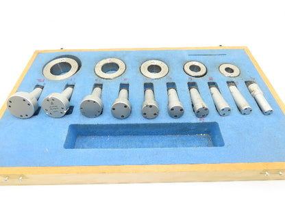 Fowler 54-555-200 Superbore 3pt Bore Gage Heads 15-50mm .590-1.968" Set of 10