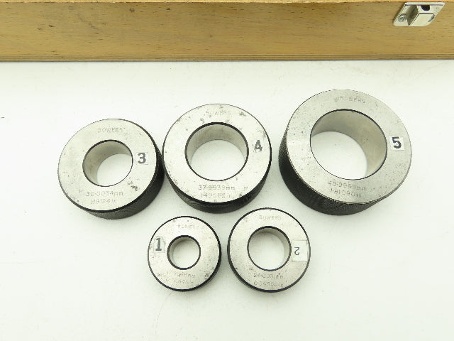 Fowler 54-555-200 Superbore 3pt Bore Gage Heads 15-50mm .590-1.968" Set of 10
