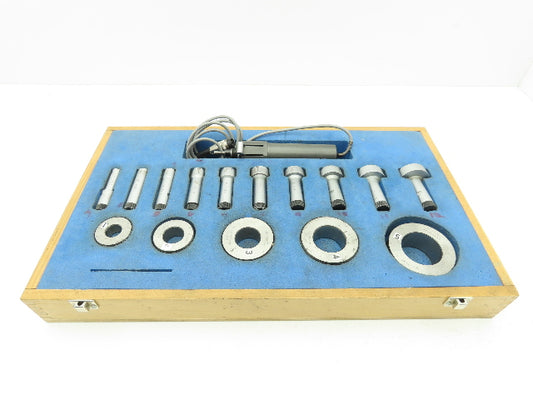 Fowler 54-555-200 Superbore 3pt Bore Gage Heads 15-50mm .590-1.968" Set of 10