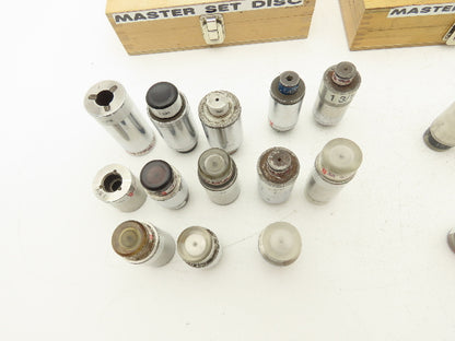 Mitchell Master Setting Disc Gage Inches Micrometer Calibration Mixed Lot of 22