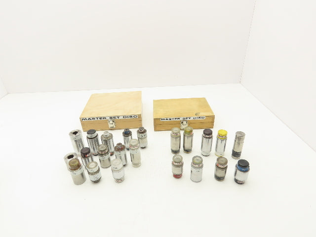 Mitchell Master Setting Disc Gage Inches Micrometer Calibration Mixed Lot of 22