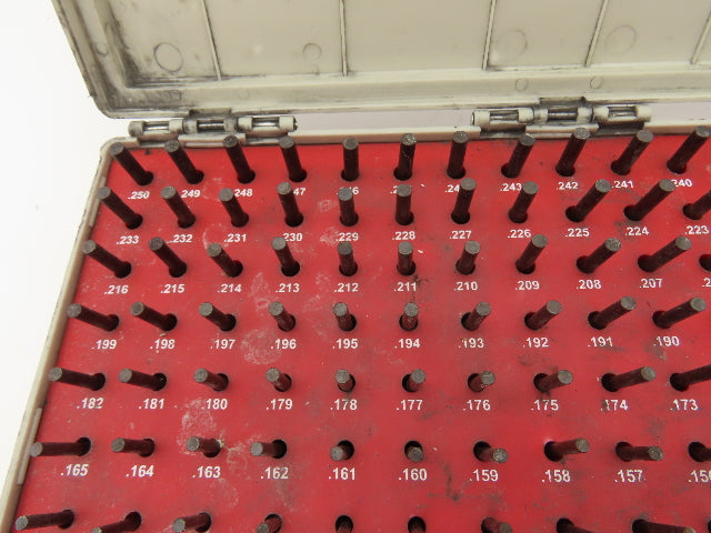 Vermont Gage 901200400 Steel Pin Gauge Set .061"-.250" Class ZZ  -Missing 4pcs-