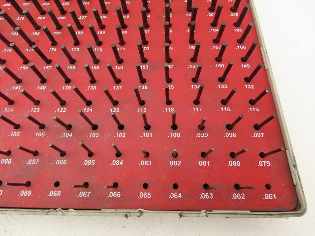 Vermont Gage 901200400 Steel Pin Gauge Set .061"-.250" Class ZZ  -Missing 4pcs-