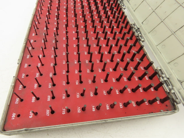 Vermont Gage 901200400 Steel Pin Gauge Set .061"-.250" Class ZZ  -Missing 4pcs-
