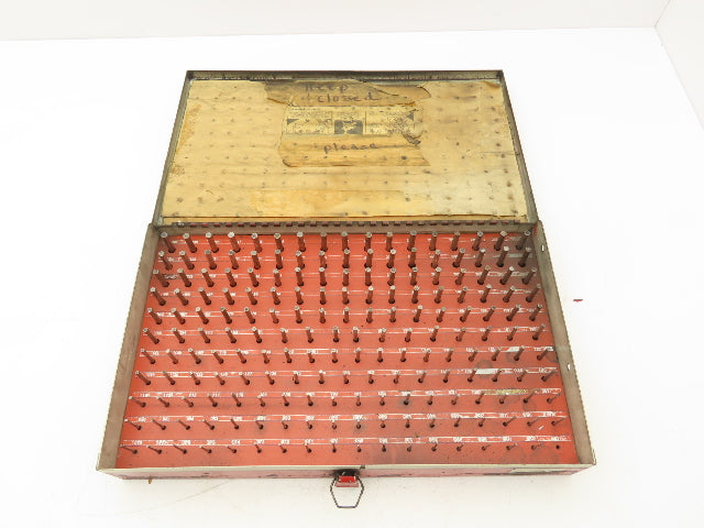 Vermont Gage Steel Pin Gauge Set .061"-.250" Class ZZ Steel Case  -Missing 1pc-