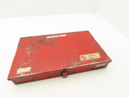 Vermont Gage Steel Pin Gauge Set .061"-.250" Class ZZ Steel Case  -Missing 1pc-