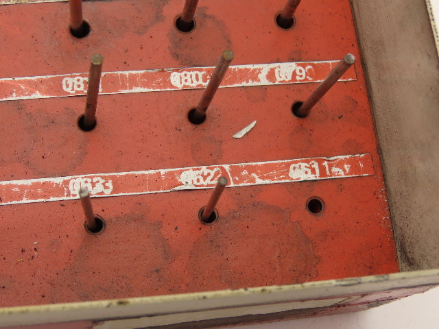 Vermont Gage Steel Pin Gauge Set .061"-.250" Class ZZ Steel Case  -Missing 1pc-