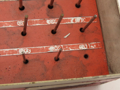 Vermont Gage Steel Pin Gauge Set .061"-.250" Class ZZ Steel Case  -Missing 1pc-
