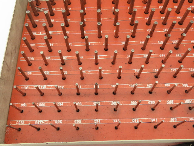 Vermont Gage Steel Pin Gauge Set .061"-.250" Class ZZ Steel Case  -Missing 1pc-