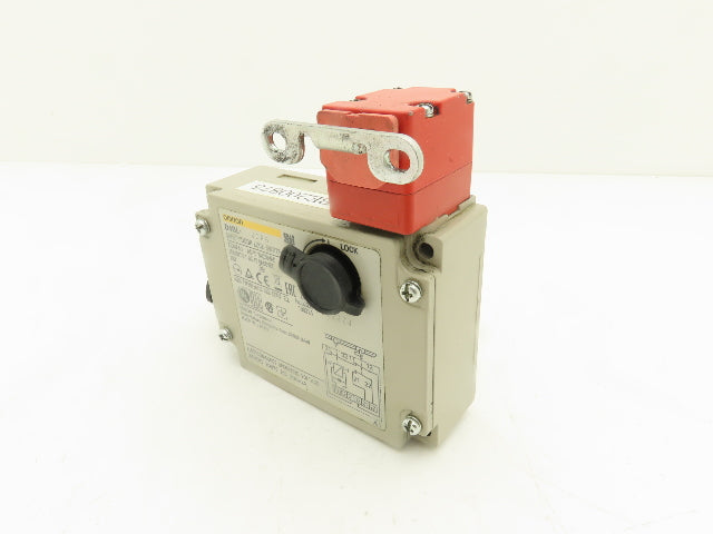 Omron D4BL-2DRG Solenoid Interlock Safety Door Switch 24VDC With Straight Latch