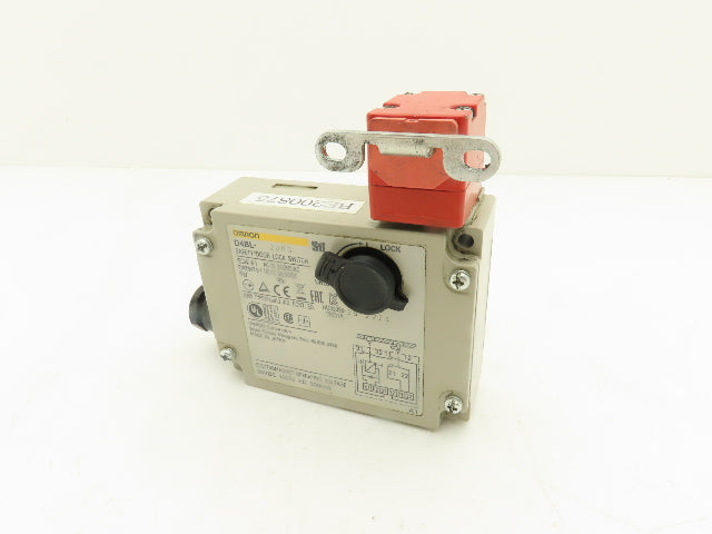Omron D4BL-2DRG Solenoid Interlock Safety Door Switch 24VDC With Straight Latch