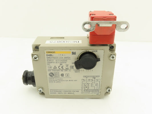 Omron D4BL-2DRG Solenoid Interlock Safety Door Switch 24VDC With Straight Latch