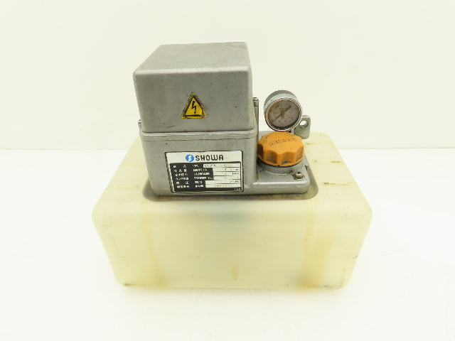 Showa LCB4 Lubrication Oil Pump Machine Oiler 6L Tank 0.1 L/Min 200V