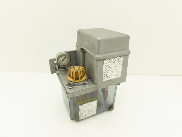 Daido MRJ010211D Lubrication Oil Pump Machine Oiler 0.1 L/Min 2L Tank 200V 1PH