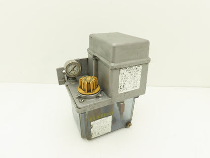 Daido MRJ010211D Lubrication Oil Pump Machine Oiler 0.1 L/Min 2L Tank 200V 1PH