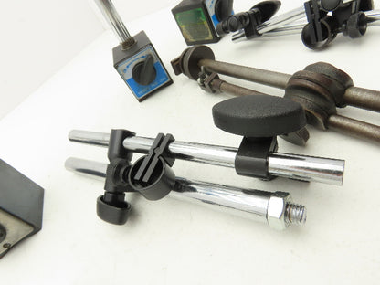 Magnetic Base Indicator Gage Holder Adjustable Arms  Mixed Lot