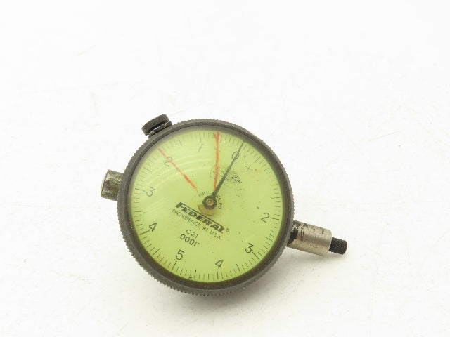 Mahr Federal C21 Dial Drop Indicator Gage 0-5-0 .0001" Lug Back Full Jeweled